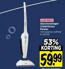 Vomar Voordeelmarkt LEIFHEIT Stoomreiniger CleanTenso Power aanbieding