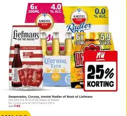 Jumbo Desperados, Corona, Amstel Radler of Rosé of Liefmans aanbieding