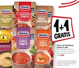 Jumbo Unox of Conimex soep in zak aanbieding