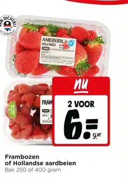 Jumbo Frambozen of Hollandse aardbeien aanbieding