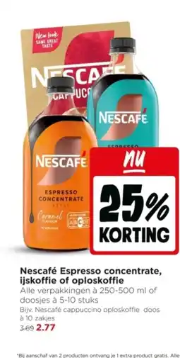 Jumbo Nescafé Espresso concentrate, ijskoffie of oploskoffie aanbieding