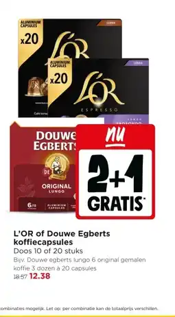Jumbo L'OR of Douwe Egberts koffiecapsules aanbieding
