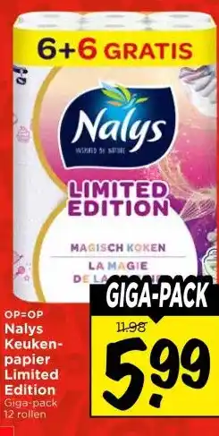 Vomar Voordeelmarkt Nalys Keuken- papier Limited Edition aanbieding