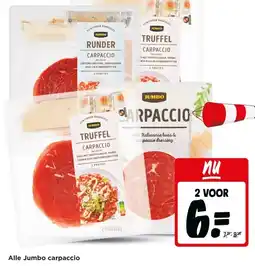 Jumbo Alle Jumbo carpaccio aanbieding