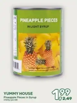 Amazing Oriëntal Yummy house pineapple pieces in syrup aanbieding