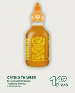 Amazing Oriëntal Crying thaiger Sriracha Chilli Sauce Turmeric Flavour aanbieding