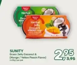 Amazing Oriëntal Sunity Grass Jelly Coconut & (Mango/Yellow Peach Flavor) aanbieding