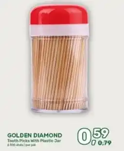 Amazing Oriëntal Golden diamond Tooth Picks With Plastic Jar aanbieding