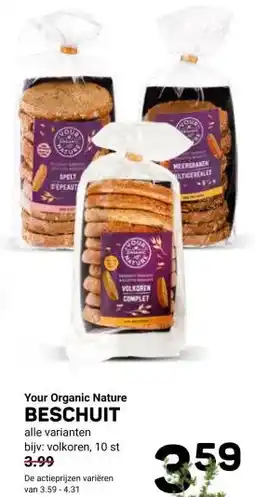 Ekoplaza Your Organic Nature BESCHUIT aanbieding