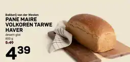 Ekoplaza Bakkerij van der Westen PANE MAIRE VOLKOREN TARWE HAVER aanbieding
