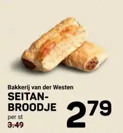 Ekoplaza Bakkerij van der Westen SEITAN- BROODJE aanbieding