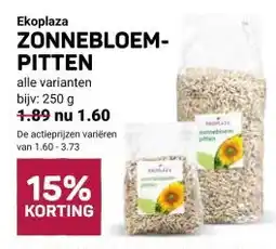 Ekoplaza Ekoplaza ZONNEBLOEM- PITTEN aanbieding