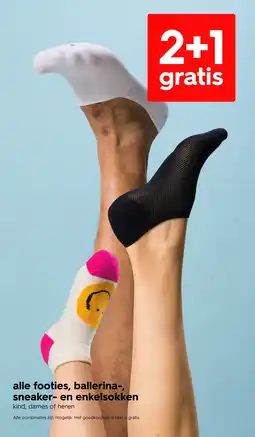 HEMA alle footies, ballerina-, sneaker- en enkelsokken aanbieding