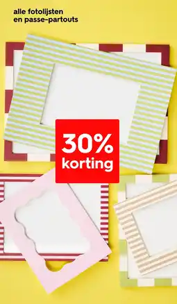 HEMA alle fotolijsten en passe-partouts aanbieding