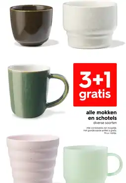 HEMA Alle mokken en schotels aanbieding