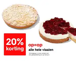 HEMA Alle hele vlaaien aanbieding