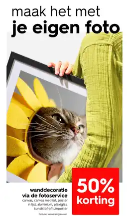HEMA Wanddecoratie via de fotoservice aanbieding