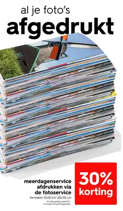 HEMA Meerdagenservice afdrukken via de fotoservice korting aanbieding