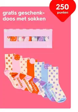HEMA gratis geschenk- doos met sokken aanbieding