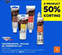 BOUWMAAT Houtreparatie, -vulling en-primers w lijn aanbieding