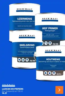 BOUWMAAT Lakken en primers aanbieding