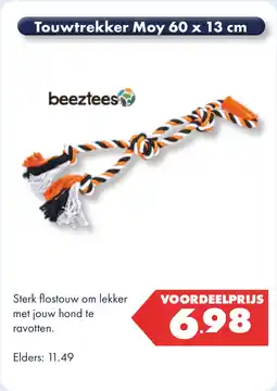 Huisdier Voordeelshop Touwtrekker Moy 60 x 13 cm aanbieding