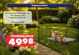 Huisdier Voordeelshop Puppyren Zwart aanbieding