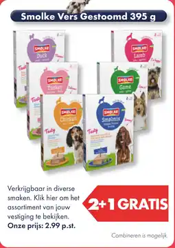Huisdier Voordeelshop Smolke Vers Gestoomd 395 g aanbieding