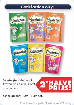 Huisdier Voordeelshop Catisfaction 60 g aanbieding