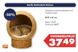 Huisdier Voordeelshop Karlie Kattenhuis Deluxe aanbieding