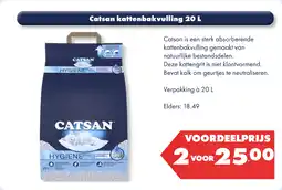 Huisdier Voordeelshop Catsan kattenbakvulling 20 L aanbieding