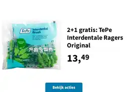 Plein.nl 2+1 gratis: TePe Interdentale Ragers Original aanbieding