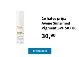 Plein.nl 2e halve prijs: Avène Sunsimed Pigment SPF 50+ 80 aanbieding