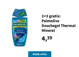 Plein.nl 2+3 gratis: Palmolive Douchegel Thermal Mineral aanbieding