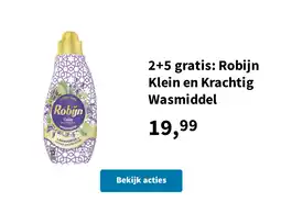 Plein.nl 2+5 gratis: Robijn Klein en Krachtig Wasmiddel aanbieding