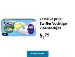 Plein.nl 2e halve prijs: Swiffer Vochtige Vloerdoekjes aanbieding