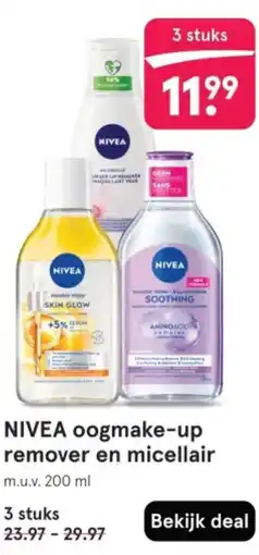 Etos NIVEA oogmake-up remover en micellair aanbieding