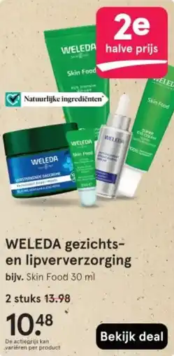 Etos Weleda gezichts en lipververzorging aanbieding