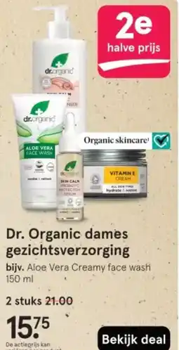 Etos Dr. Organic dames gezichtsverzorging aanbieding