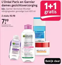 Etos L'Oréal Paris en Garnier dames gezichtsverzorging aanbieding