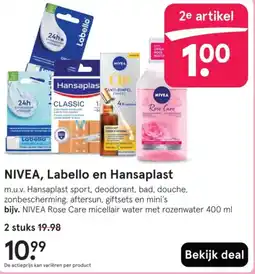 Etos Nivea, Labello en Hansaplast aanbieding