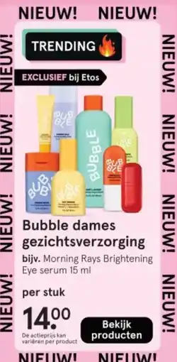 Etos Bubble dames gezichtsverzorging aanbieding
