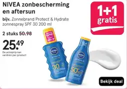 Etos Nivea zonbescherming en aftersun aanbieding