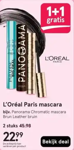 Etos L'Oréal Paris mascara aanbieding