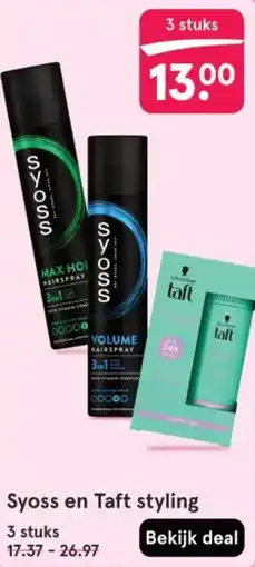 Etos Syoss en Taft styling aanbieding
