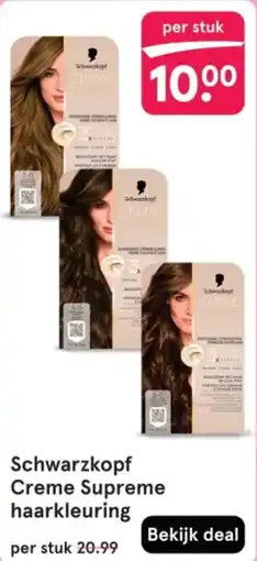 Etos Schwarzkopf Creme Supreme haarkleuring aanbieding