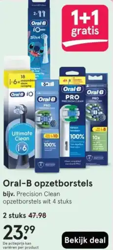 Etos Oral-B opzetborstels aanbieding