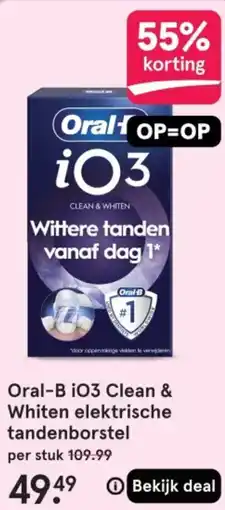 Etos Oral-B i03 Clean & Whiten elektrische tandenborstel aanbieding