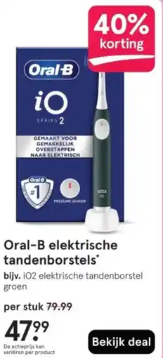 Etos Oral-B elektrische tandenborstels aanbieding