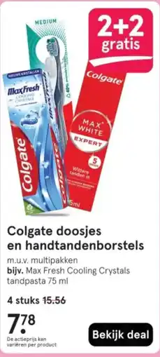 Etos Colgate doosjes en handtandenborstels aanbieding